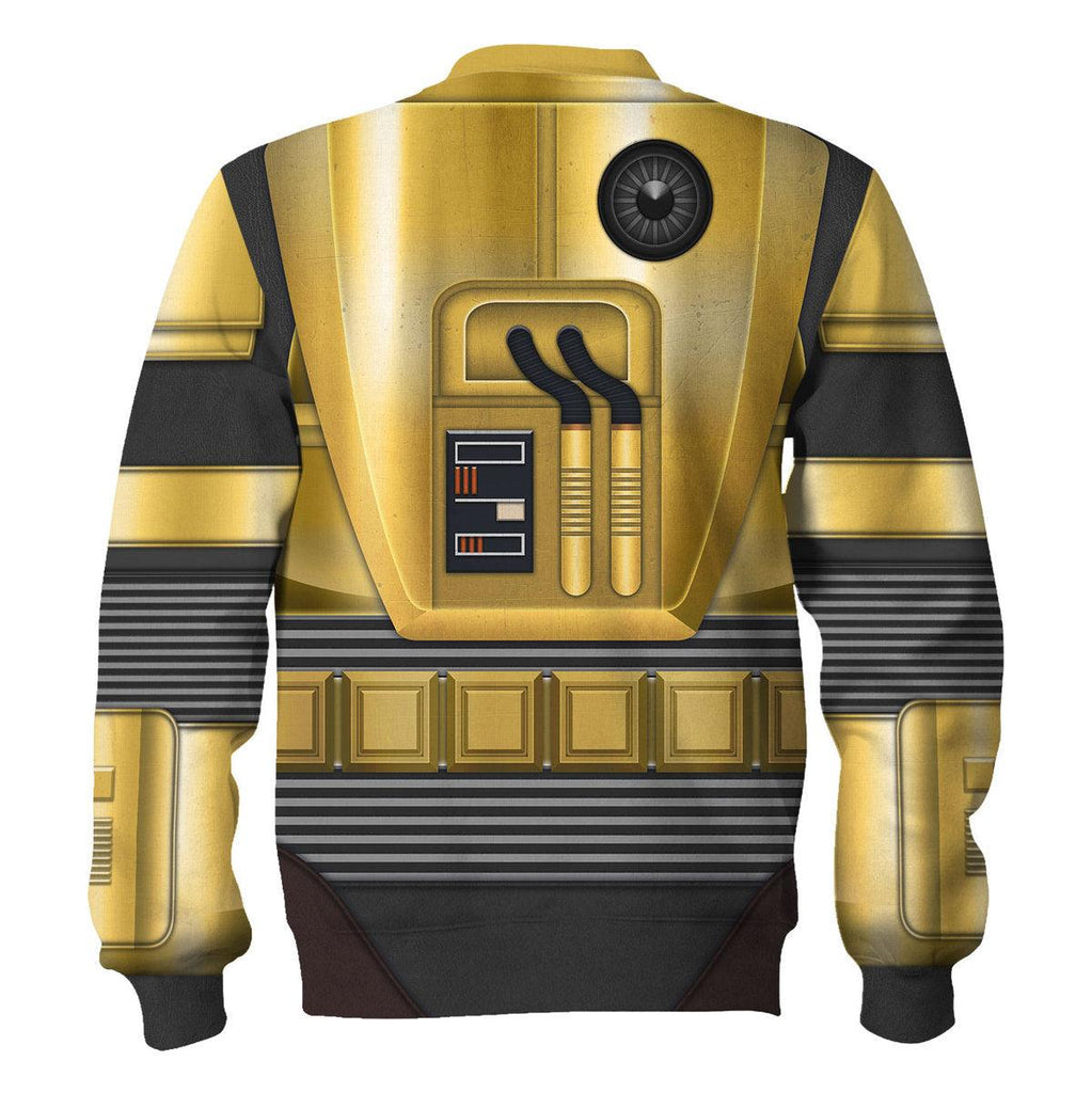 1978 Cylon Gold Costumes on Display T-shirt Hoodie Sweatpants Apparel - Gearhomie.com