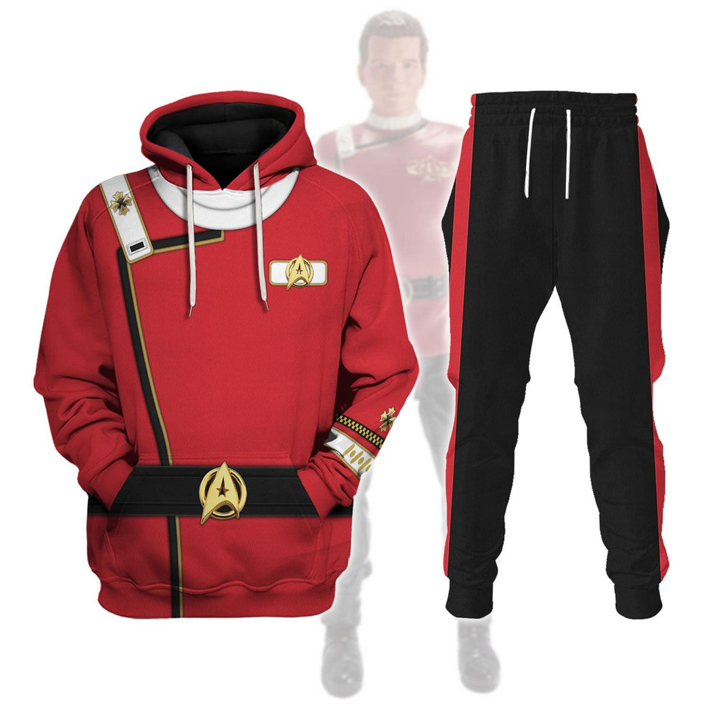 Admiral James T. Kirk Costume Officer Hoodie Sweatshirt T-Shirt Sweatpants Apparel - Gearhomie.com