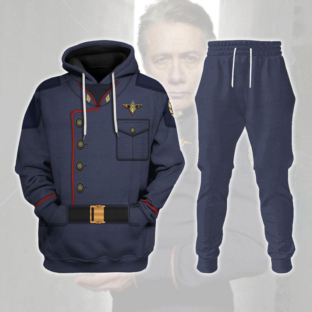 Admiral William Adama Uniform T-shirt Hoodie Sweatpants Apparel - Gearhomie.com