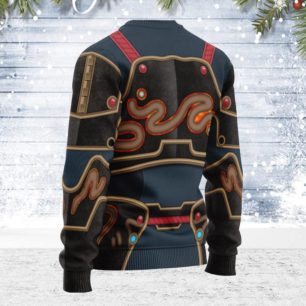 Ancient Armor Themed Costume Unisex Christmas Wool Sweater - Gearhomie.com