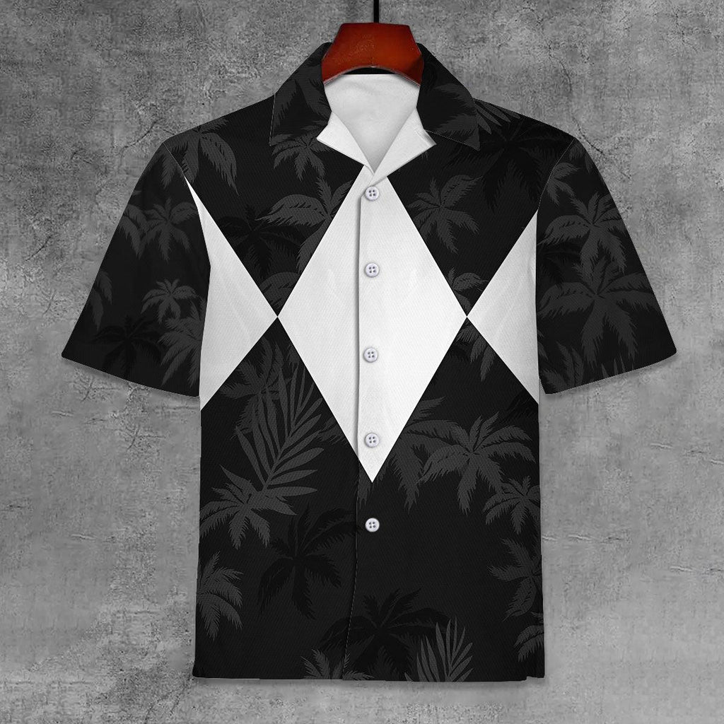 Black Ranger x Tommy Vercetti Hawaiian Shirt & Beach Shorts - Gearhomie.com