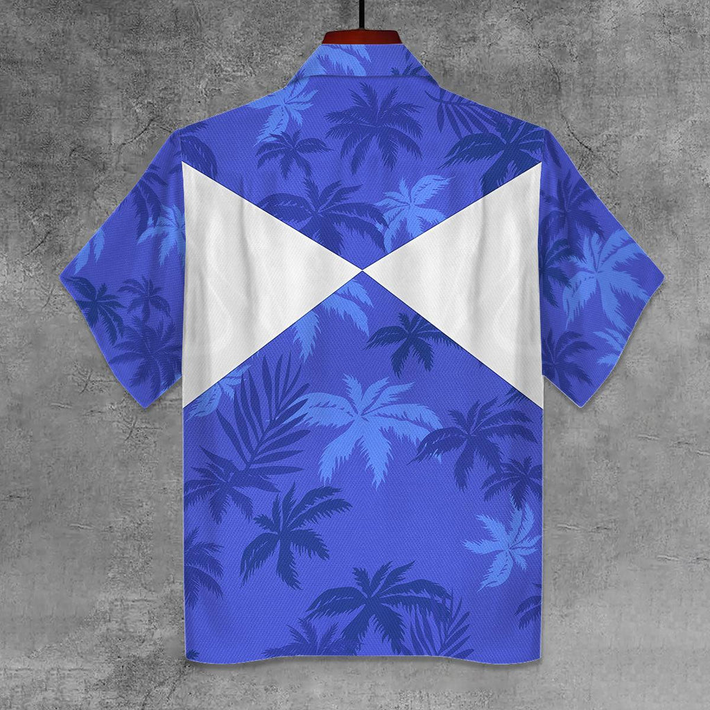 Blue Ranger x Tommy Vercetti Hawaiian Shirt & Beach Shorts - Gearhomie.com