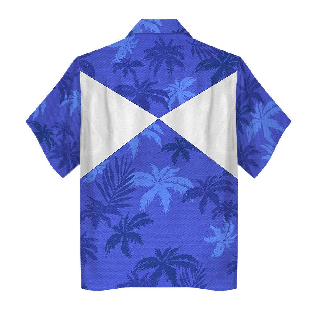 Blue Ranger x Tommy Vercetti Hawaiian Shirt & Beach Shorts - Gearhomie.com