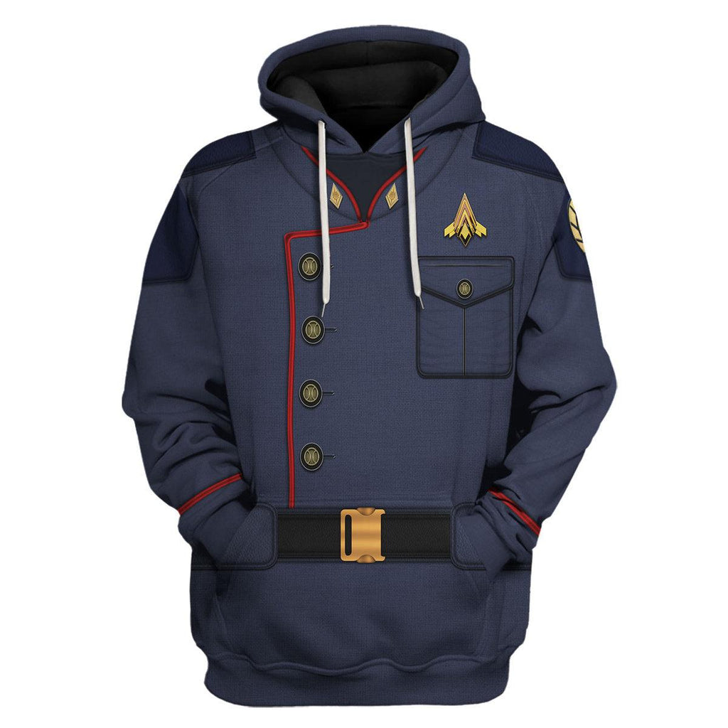 Captain Lee Apollo Adama Uniform T-shirt Hoodie Sweatpants Apparel - Gearhomie.com