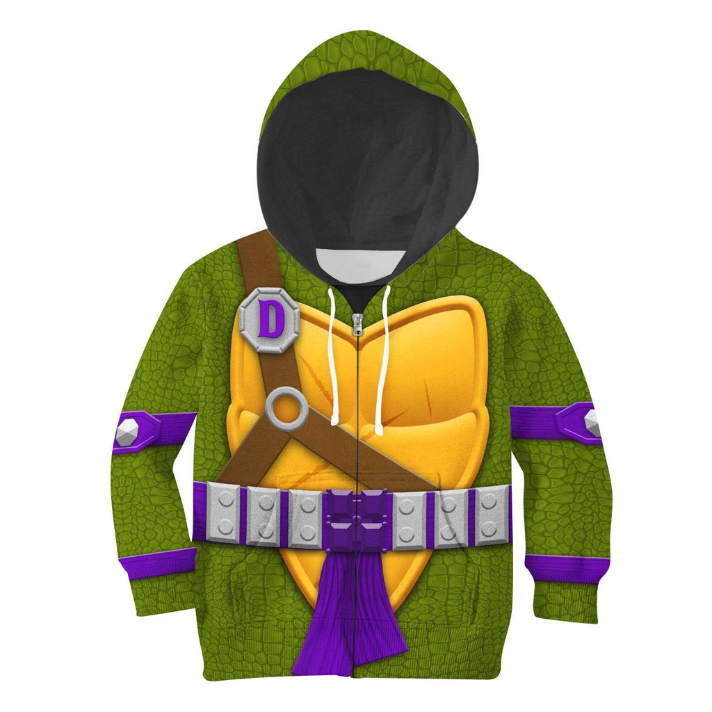 Gearhomie Donatello Costume Cosplay Kid Hoodie Sweatshirt T-Shirt - Gearhomie.com