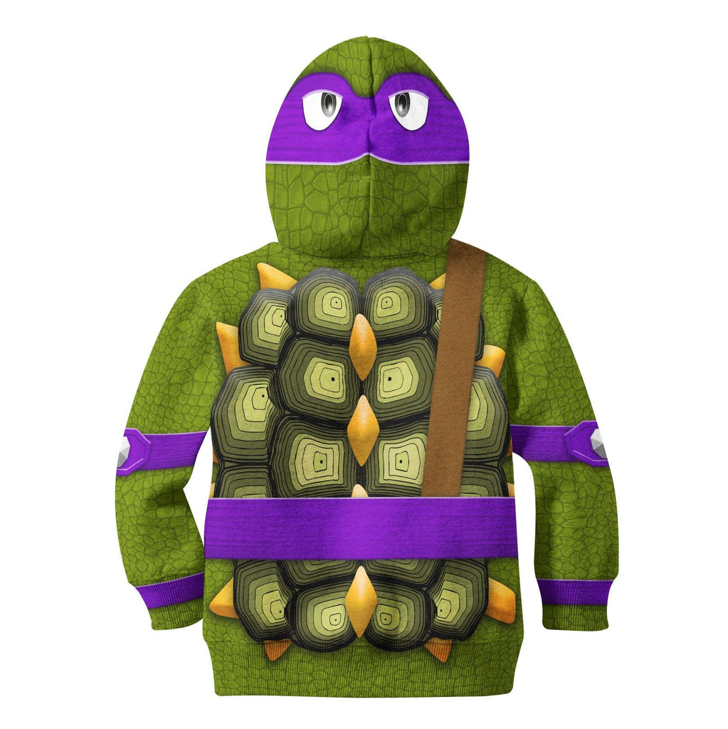 Gearhomie Donatello Costume Cosplay Kid Hoodie Sweatshirt T-Shirt - Gearhomie.com