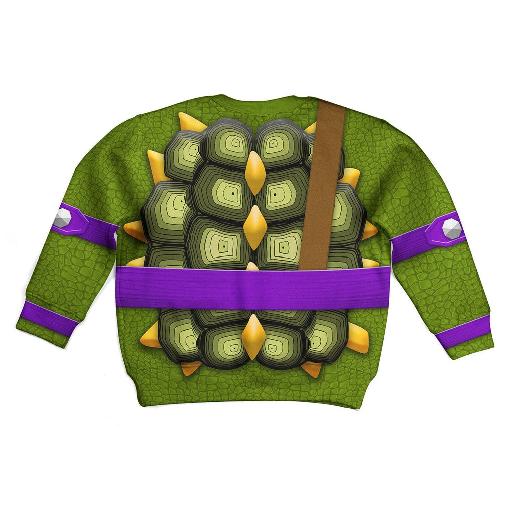 Gearhomie Donatello Costume Cosplay Kid Hoodie Sweatshirt T-Shirt - Gearhomie.com