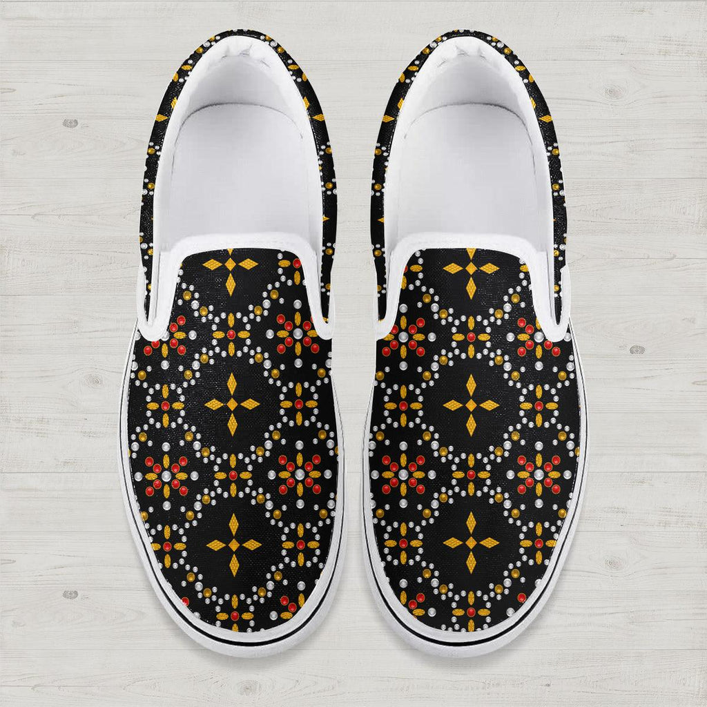 Gearhomie Elvis Black Conquistador Slip On Shoes - Gearhomie.com