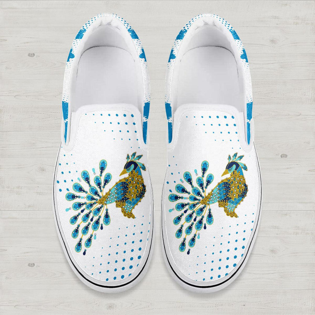 Gearhomie Elvis Peacock Slip On Shoes - Gearhomie.com