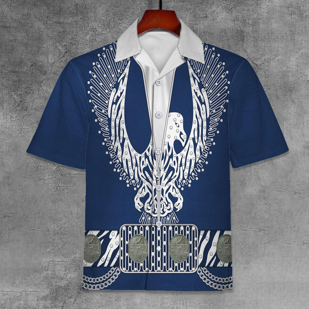 Gearhomie Elvis Silver Phoenix Unisex Hawaii Shirt - Gearhomie.com