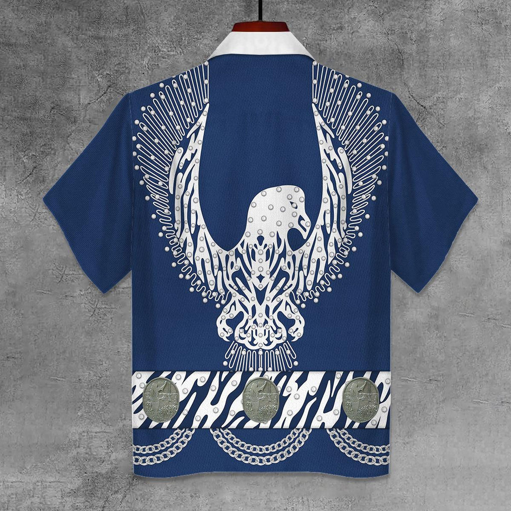 Gearhomie Elvis Silver Phoenix Unisex Hawaii Shirt - Gearhomie.com