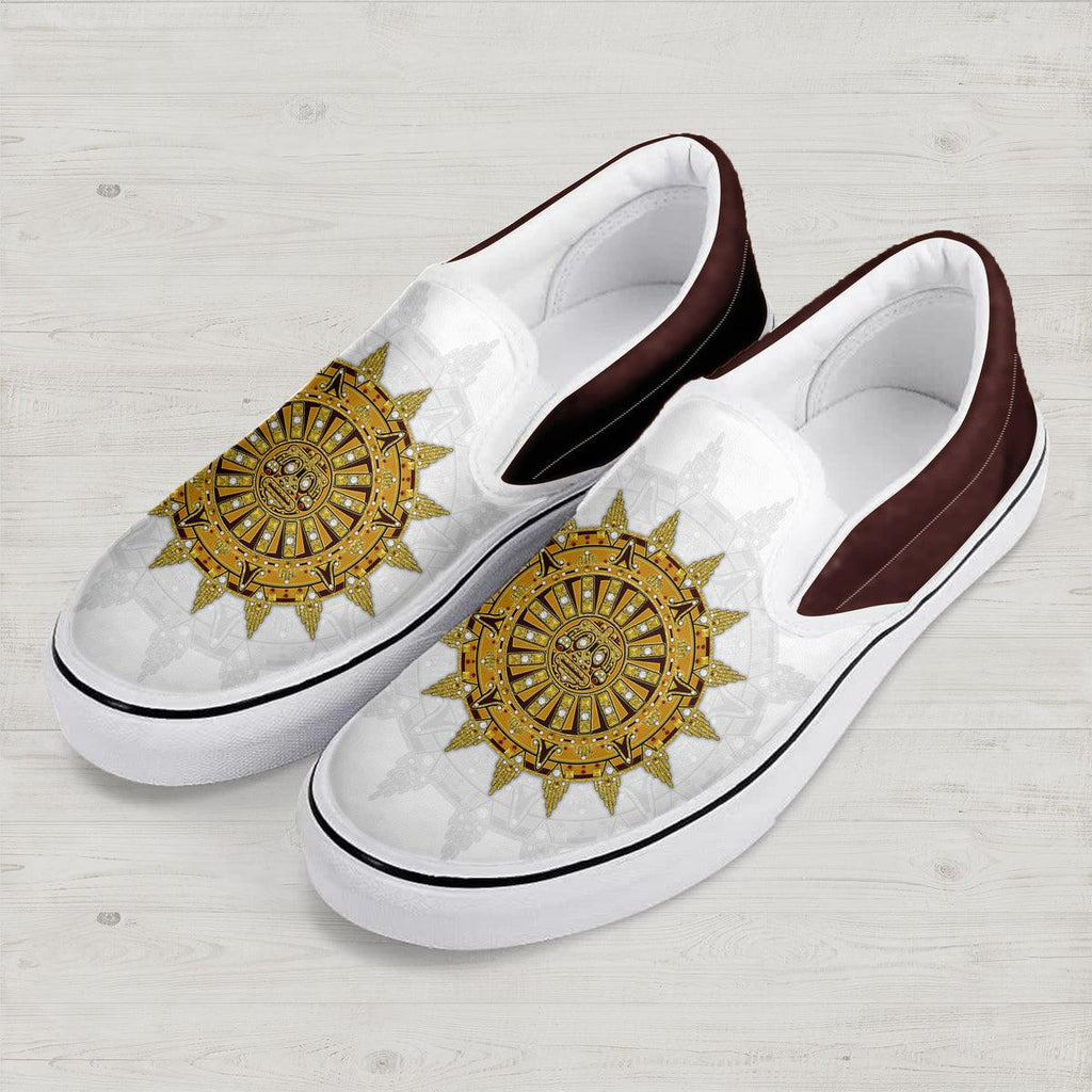 Gearhomie Elvis Sun Dial Slip On Shoes - Gearhomie.com