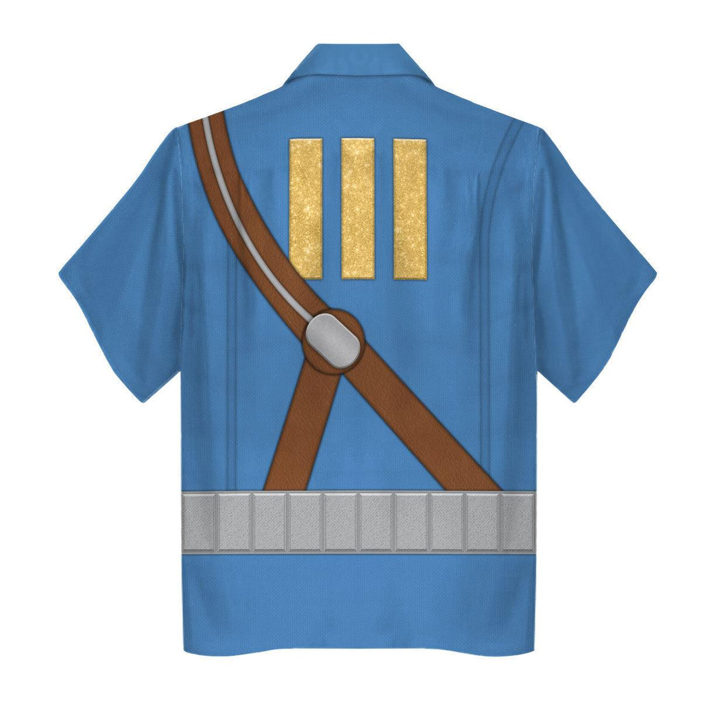 Gearhomie Fallout 4 FO Nate Vault 111 Blue Uniform Hoodie Sweatshirt T-Shirt Tracksuit - Gearhomie.com