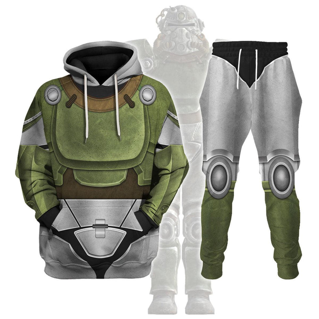 Gearhomie Fallout T-51b Power Armor Hoodie Sweatshirt T-Shirt Tracksuit - Gearhomie.com