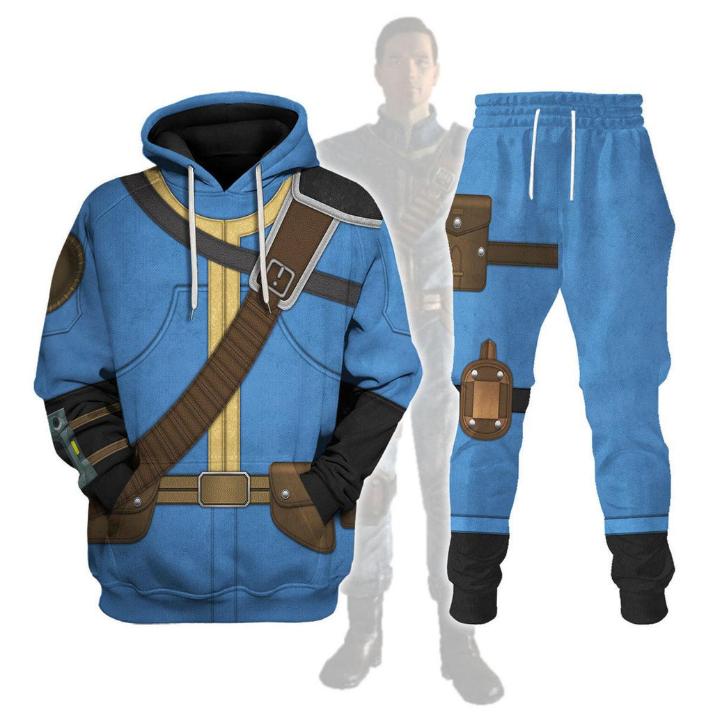 Gearhomie Fallout The Lone Wanderer Cosplay Tracksuit Hoodie Sweatshirt T-Shirt Tracksuit - Gearhomie.com