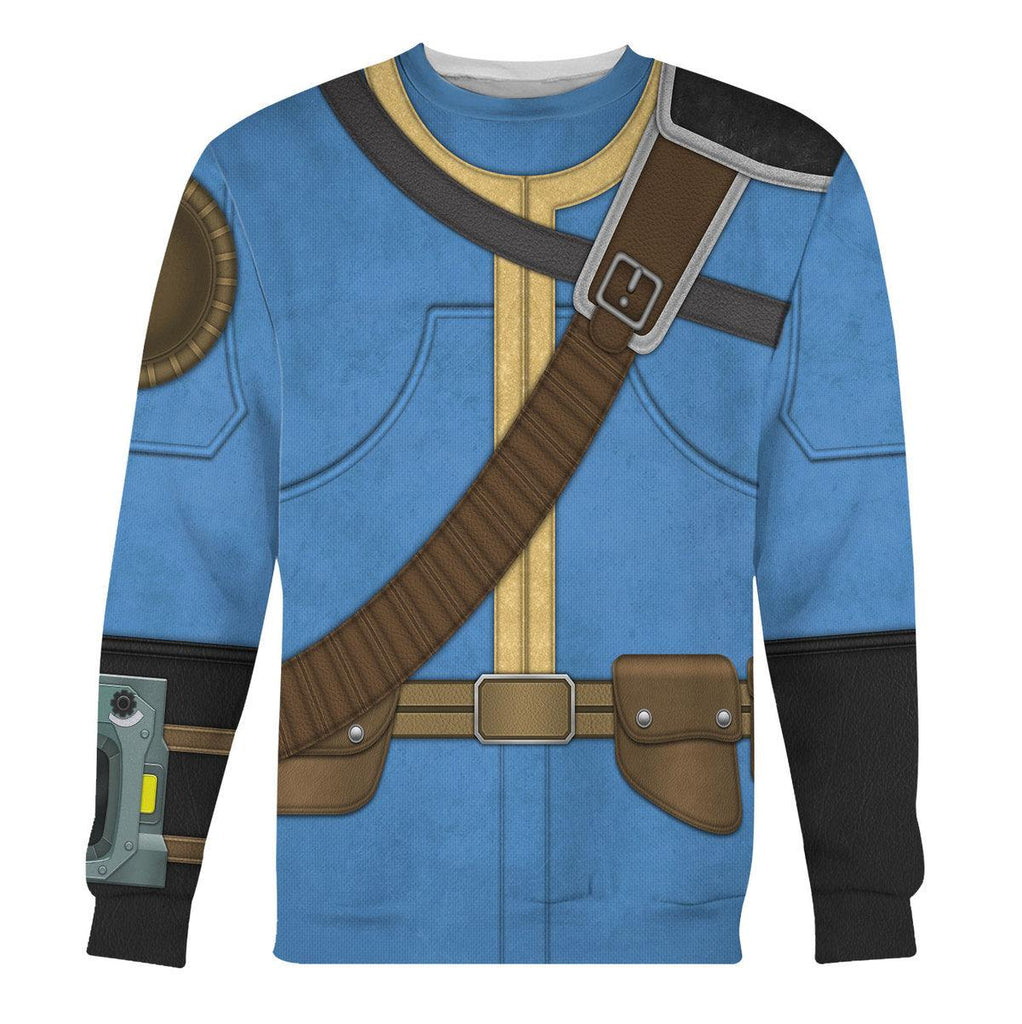 Gearhomie Fallout The Lone Wanderer Cosplay Tracksuit Hoodie Sweatshirt T-Shirt Tracksuit - Gearhomie.com