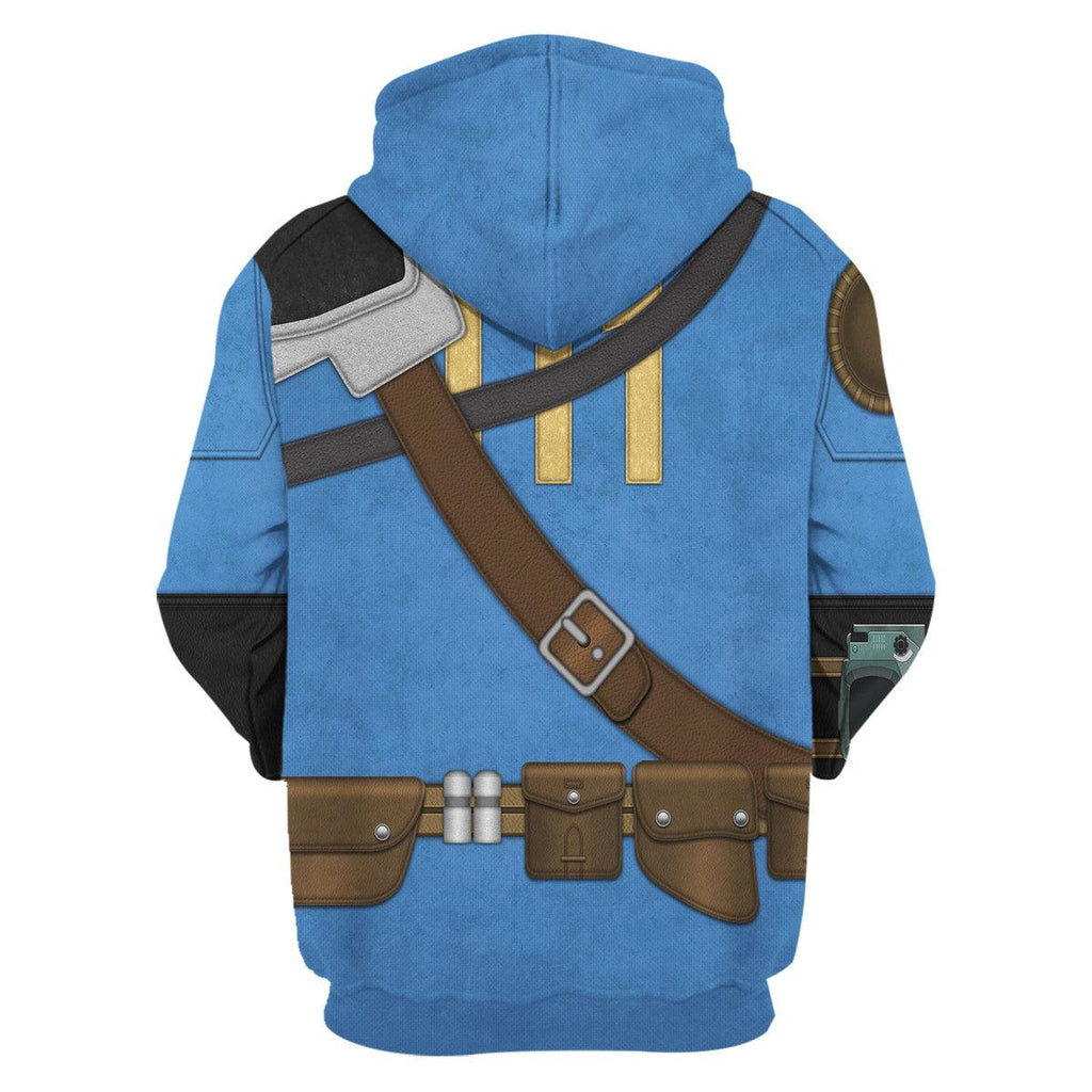 Gearhomie Fallout The Lone Wanderer Cosplay Tracksuit Hoodie Sweatshirt T-Shirt Tracksuit - Gearhomie.com