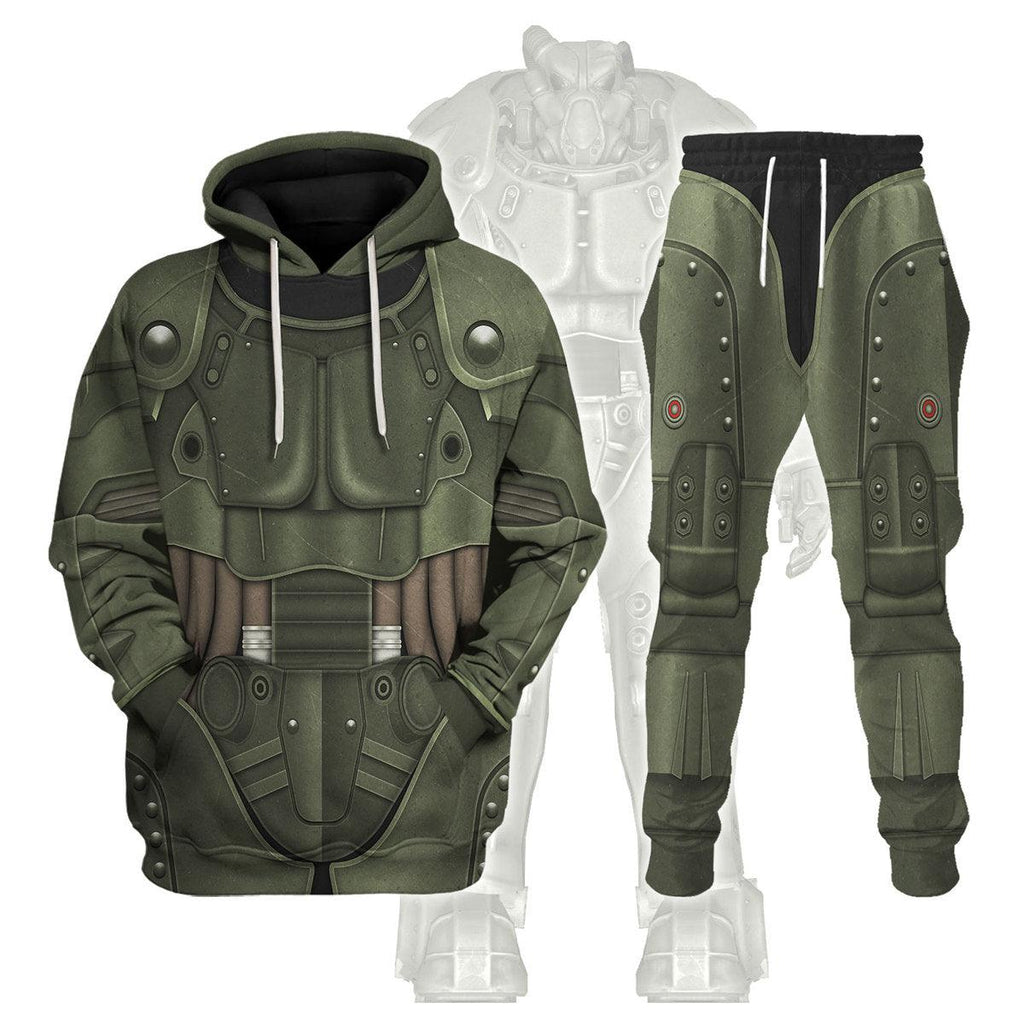 Gearhomie Fallout X-01 Power Armor Hoodie Sweatshirt T-Shirt Tracksuit - Gearhomie.com