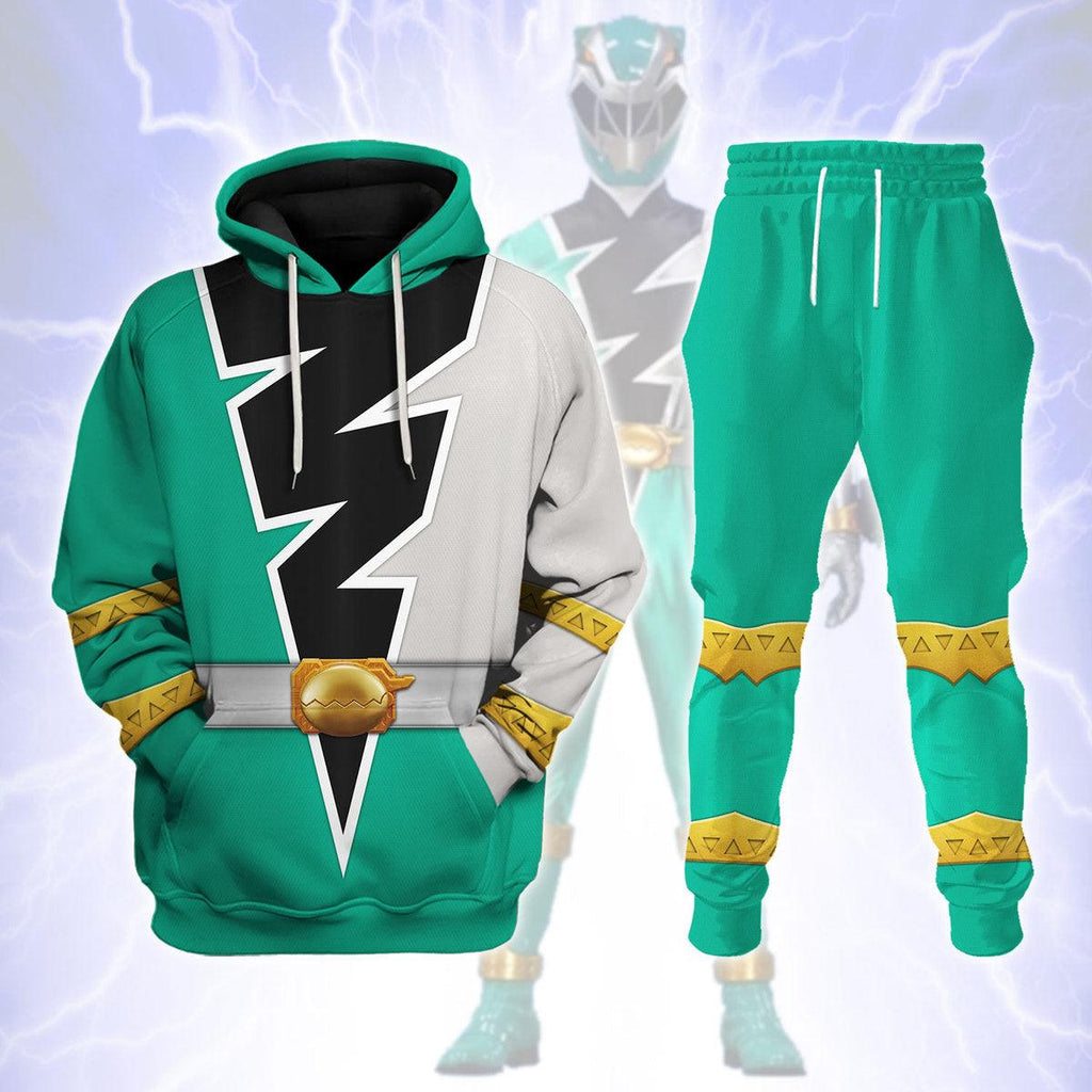 Gearhomie Green Izzy Garcia Ranger Dino Fury Hoodies Sweatshirt T-Shirt Zip Hoodies Sweatpants - Gearhomie.com