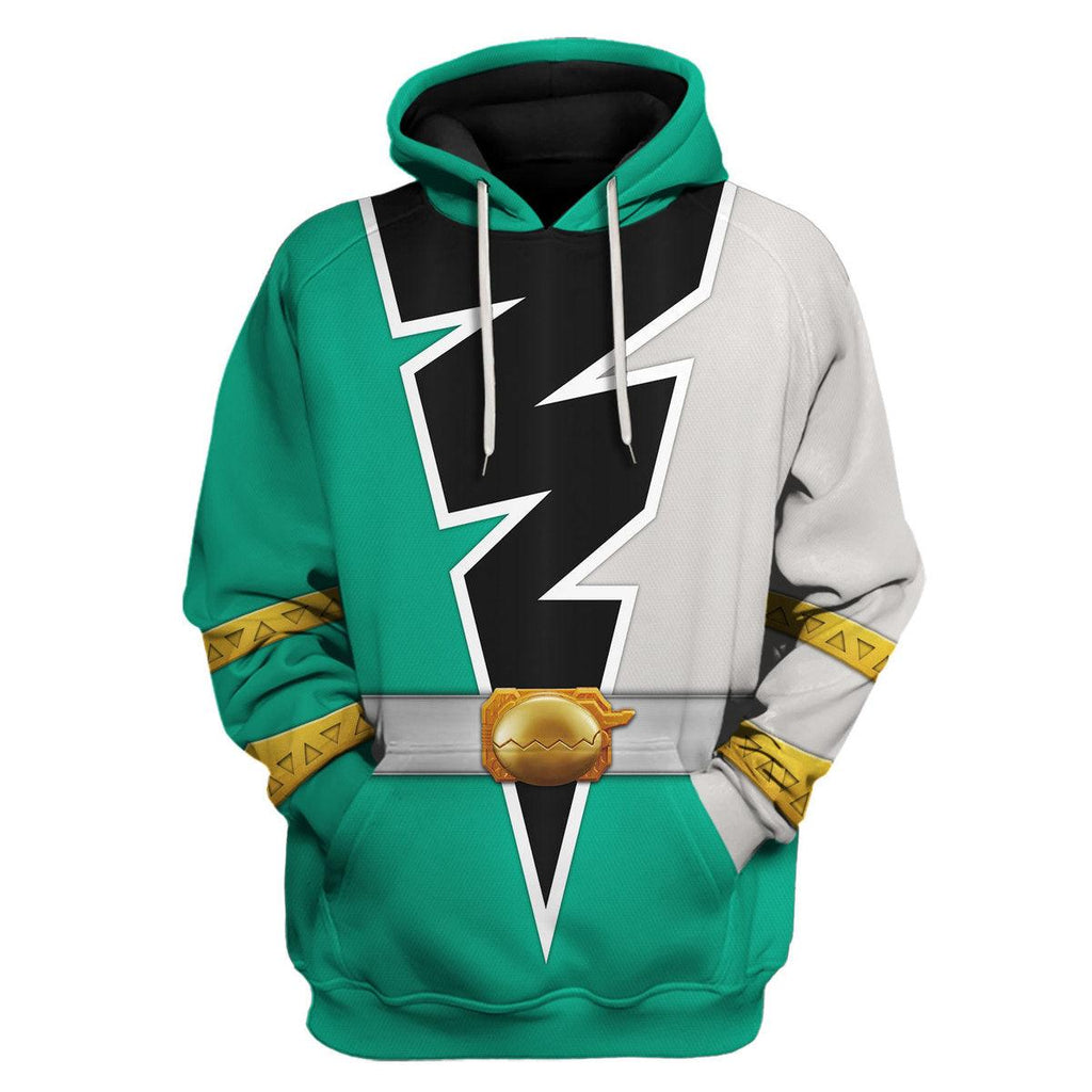 Gearhomie Green Izzy Garcia Ranger Dino Fury Hoodies Sweatshirt T-Shirt Zip Hoodies Sweatpants - Gearhomie.com