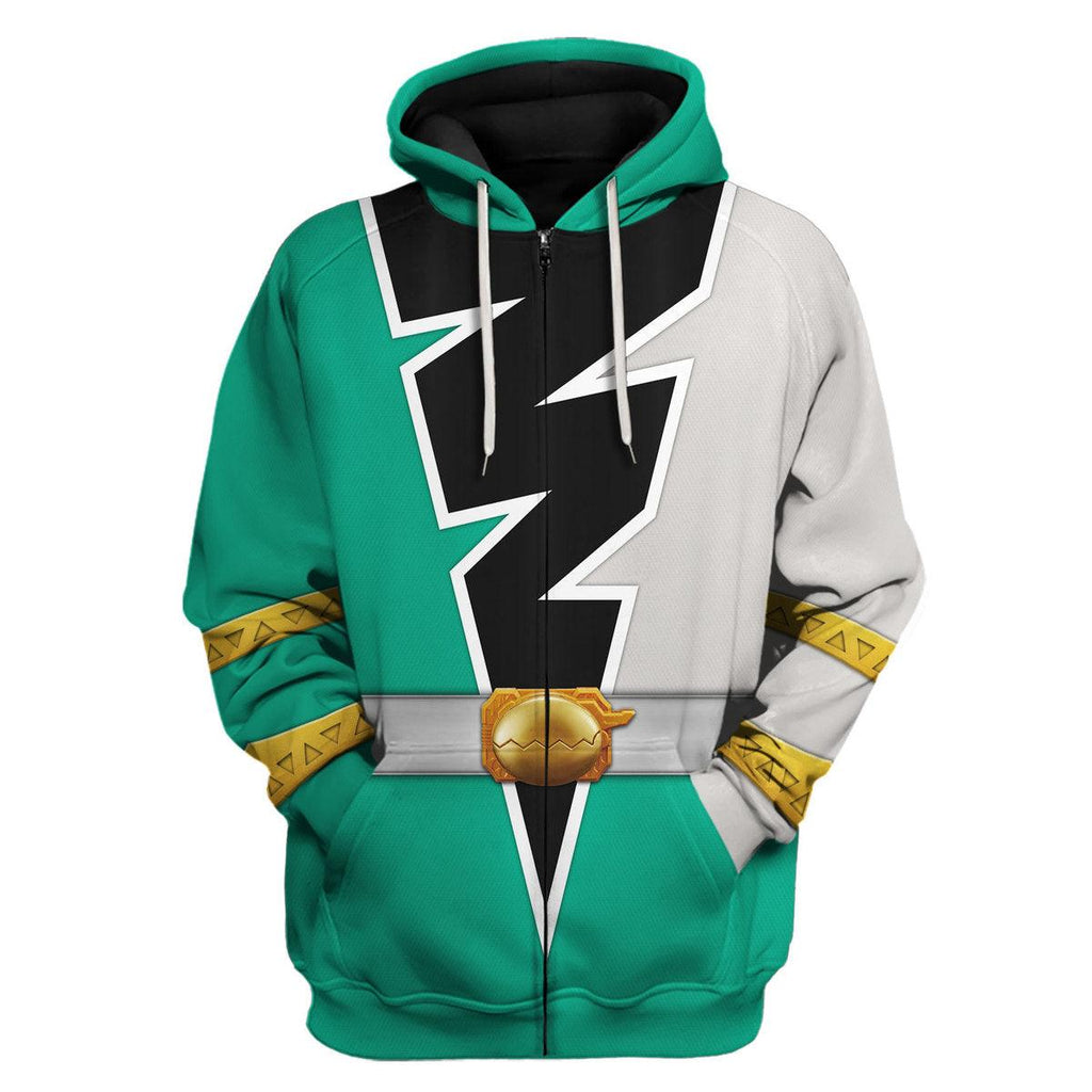 Gearhomie Green Izzy Garcia Ranger Dino Fury Hoodies Sweatshirt T-Shirt Zip Hoodies Sweatpants - Gearhomie.com