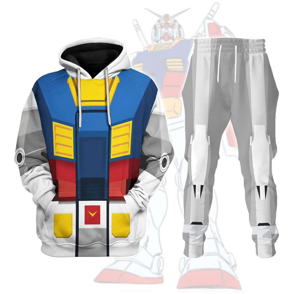 Gearhomie Gundam Robot Costume All Over Print Tracksuit Hoodie - DucG