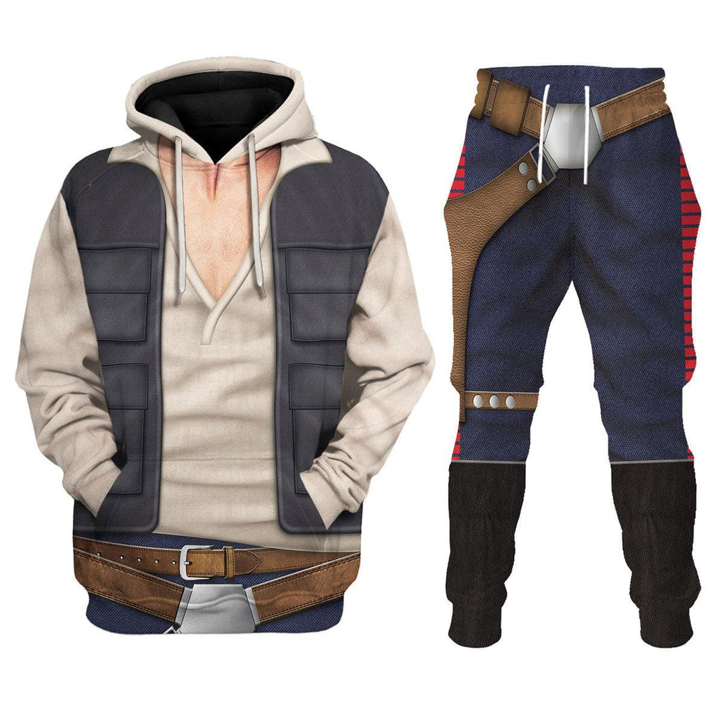 Gearhomie Han Solo Costume Hoodie Sweatshirt T-Shirt Sweatpants - Gearhomie.com