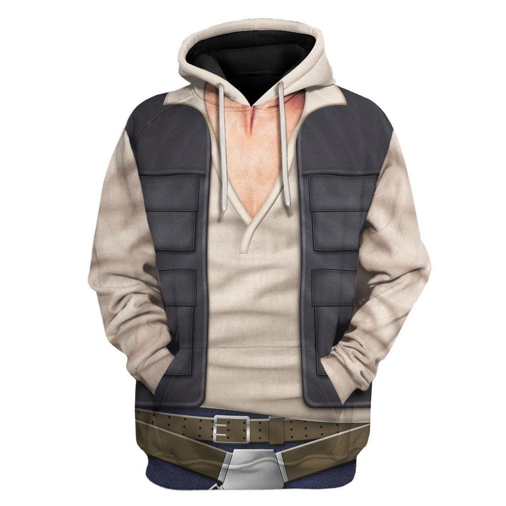 Gearhomie Han Solo Costume Hoodie Sweatshirt T-Shirt Sweatpants - Gearhomie.com