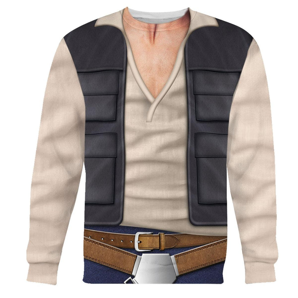 Gearhomie Han Solo Costume Hoodie Sweatshirt T-Shirt Sweatpants - Gearhomie.com