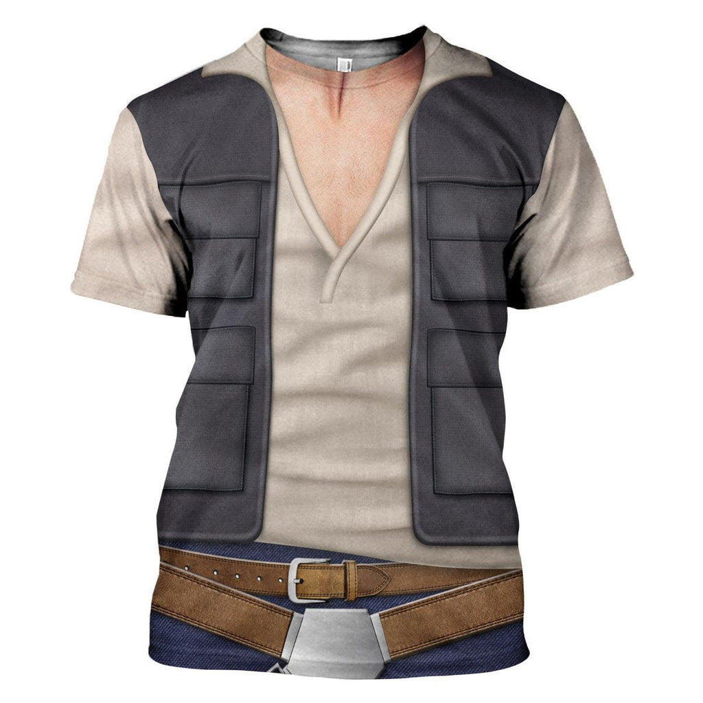 Gearhomie Han Solo Costume Hoodie Sweatshirt T-Shirt Sweatpants - Gearhomie.com