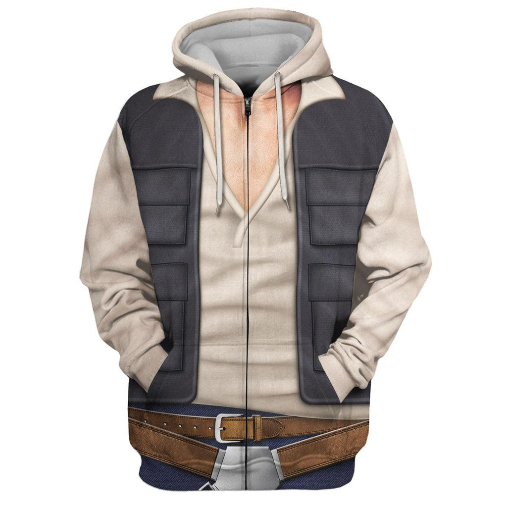 Gearhomie Han Solo Costume Hoodie Sweatshirt T-Shirt Sweatpants - Gearhomie.com