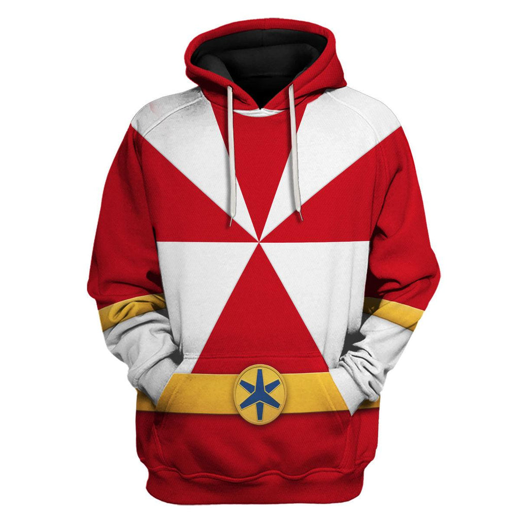 Gearhomie Lightspeed Red Ranger Hoodies Sweatshirt T-shirt Sweatpants Hawaiian Tracksuit - Gearhomie.com