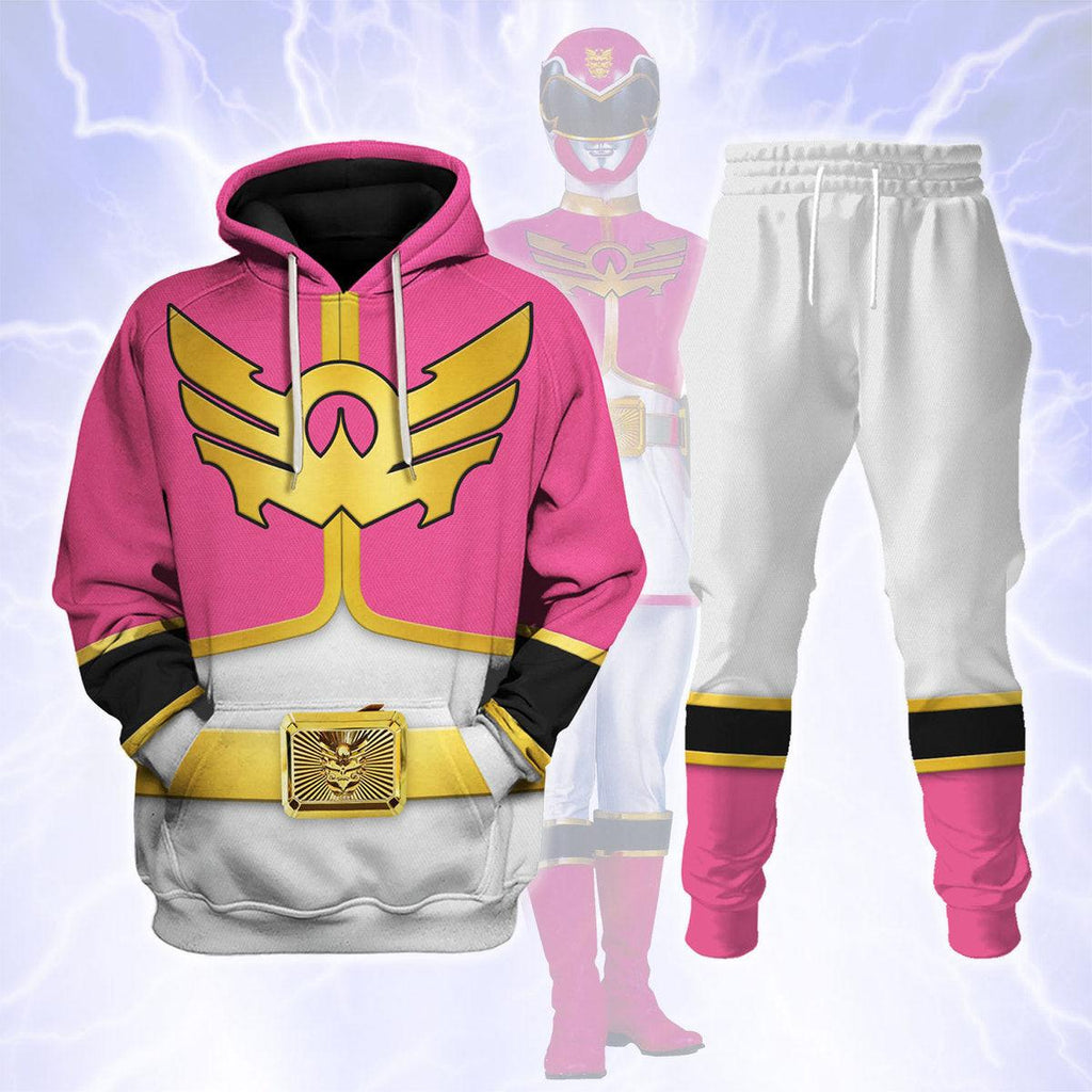 Gearhomie Megaforce Pink Ranger Hoodies Sweatshirt T-shirt Hawaiian Sweatpants - Gearhomie.com