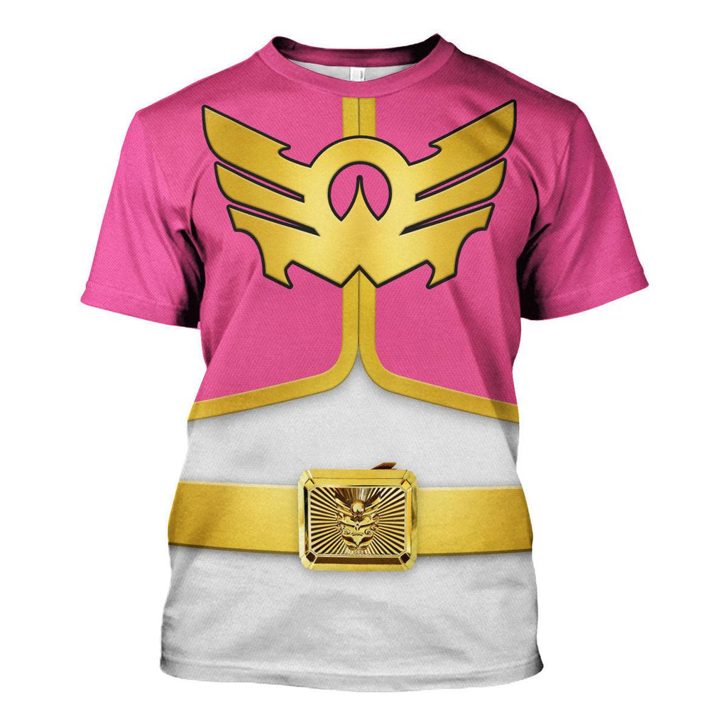 Gearhomie Megaforce Pink Ranger Hoodies Sweatshirt T-shirt Hawaiian Sweatpants - Gearhomie.com