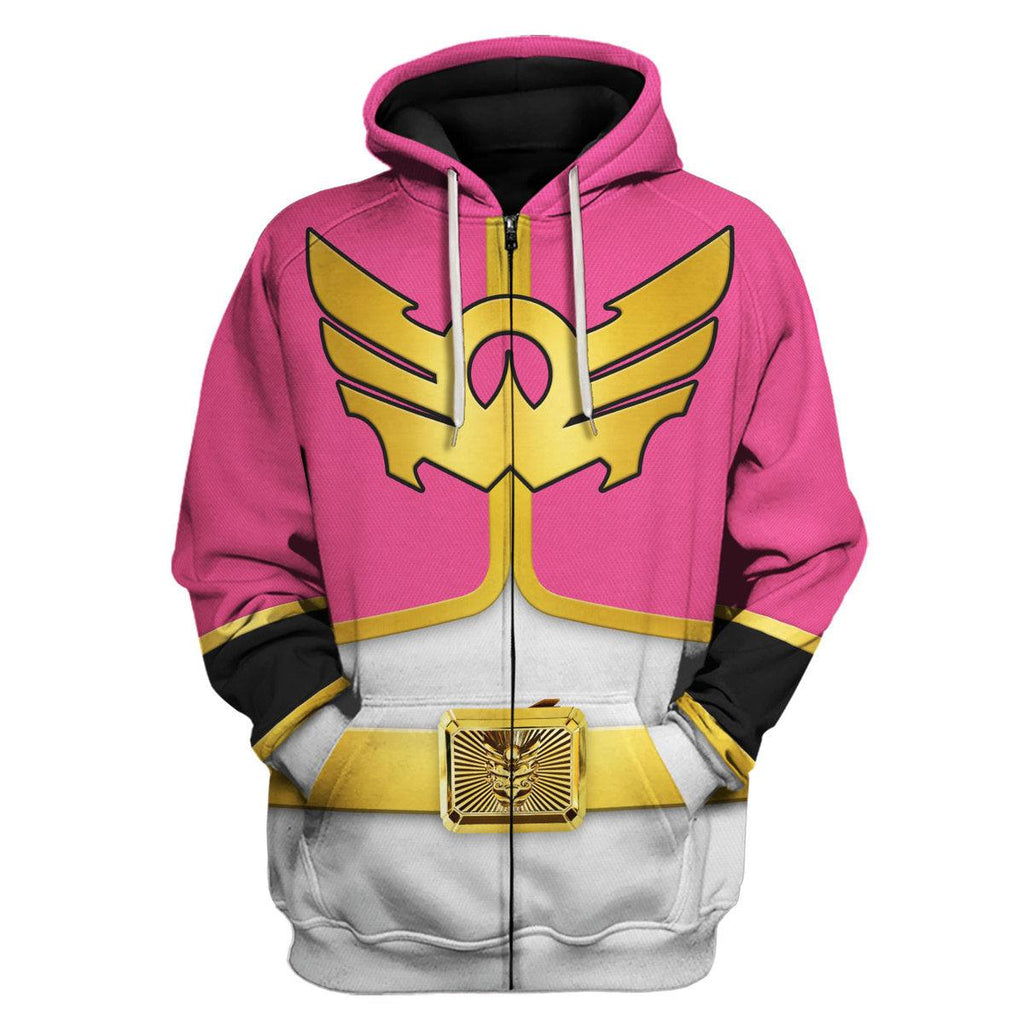 Gearhomie Megaforce Pink Ranger Hoodies Sweatshirt T-shirt Hawaiian Sweatpants - Gearhomie.com