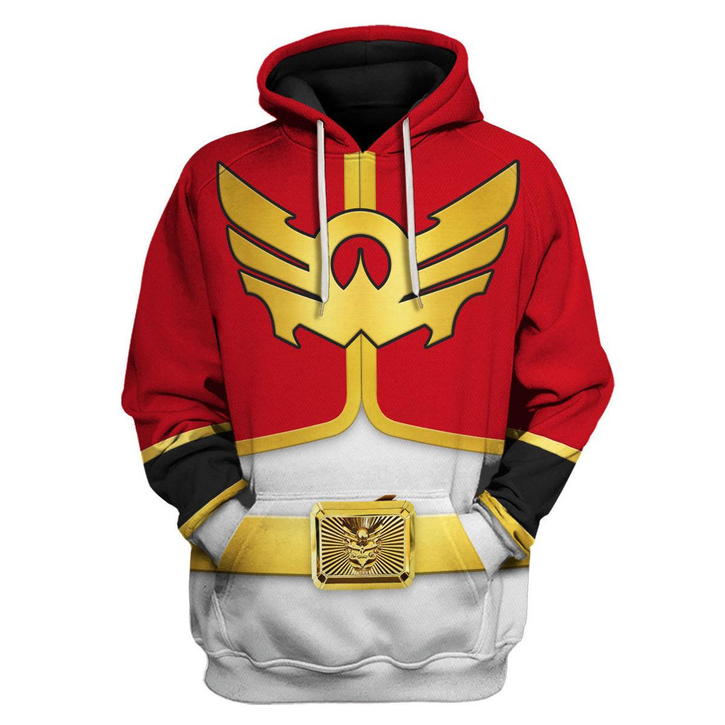 Gearhomie Megaforce Red Ranger Hoodies Sweatshirt T-shirt Hawaiian Sweatpants - Gearhomie.com