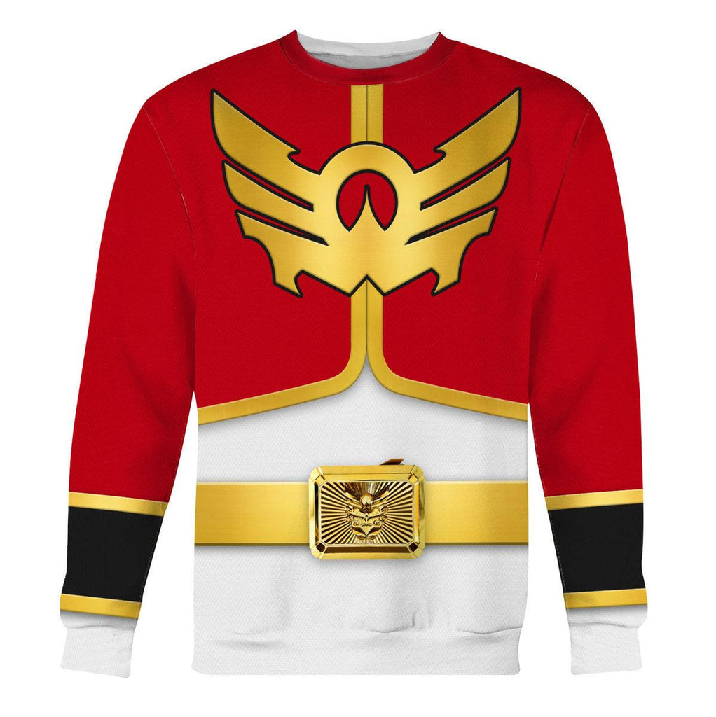 Gearhomie Megaforce Red Ranger Hoodies Sweatshirt T-shirt Hawaiian Sweatpants - Gearhomie.com