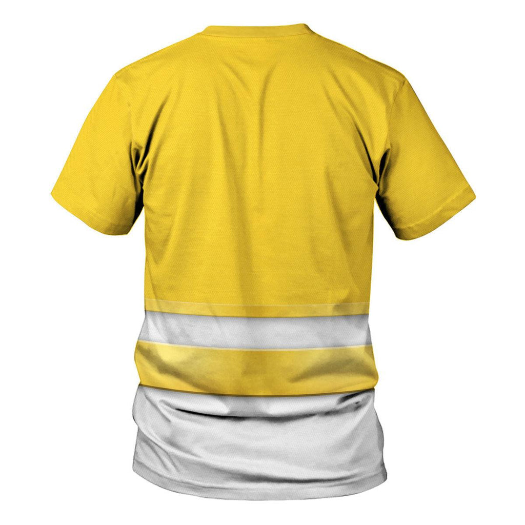 Gearhomie Megaforce Yellow Ranger Hoodies Sweatshirt T-shirt Hawaiian Sweatpants - Gearhomie.com