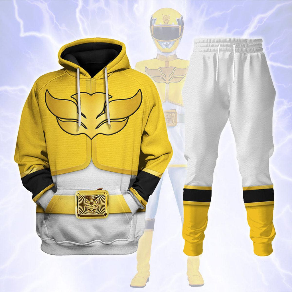 Gearhomie Megaforce Yellow Ranger Hoodies Sweatshirt T-shirt Hawaiian Sweatpants - Gearhomie.com
