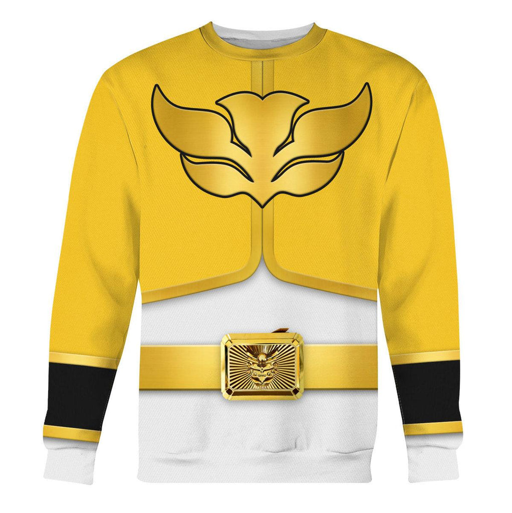 Gearhomie Megaforce Yellow Ranger Hoodies Sweatshirt T-shirt Hawaiian Sweatpants - Gearhomie.com