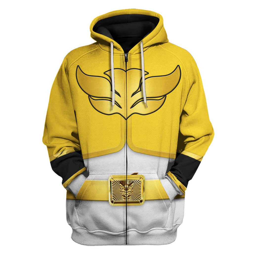 Gearhomie Megaforce Yellow Ranger Hoodies Sweatshirt T-shirt Hawaiian Sweatpants - Gearhomie.com