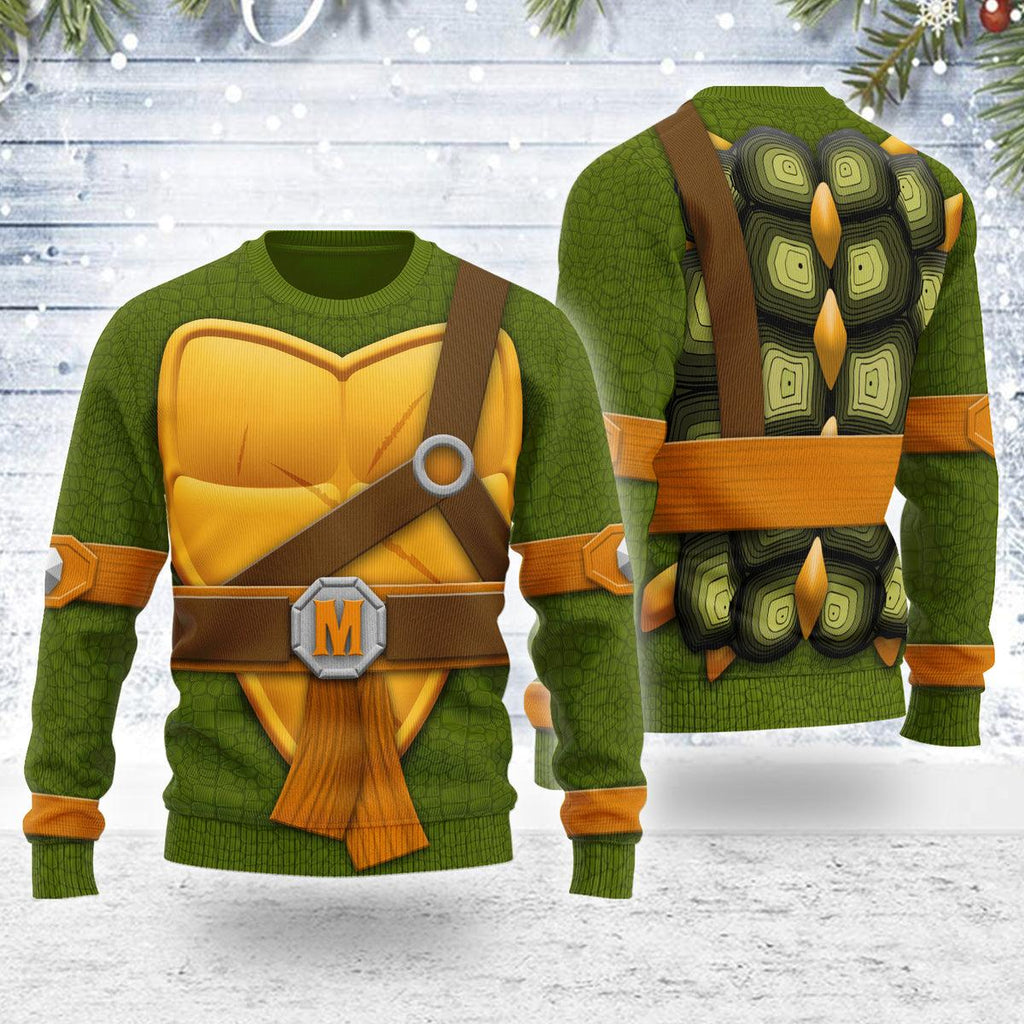 Gearhomie Merry Christmas Michelangelo Unisex Wool Sweater - Gearhomie.com