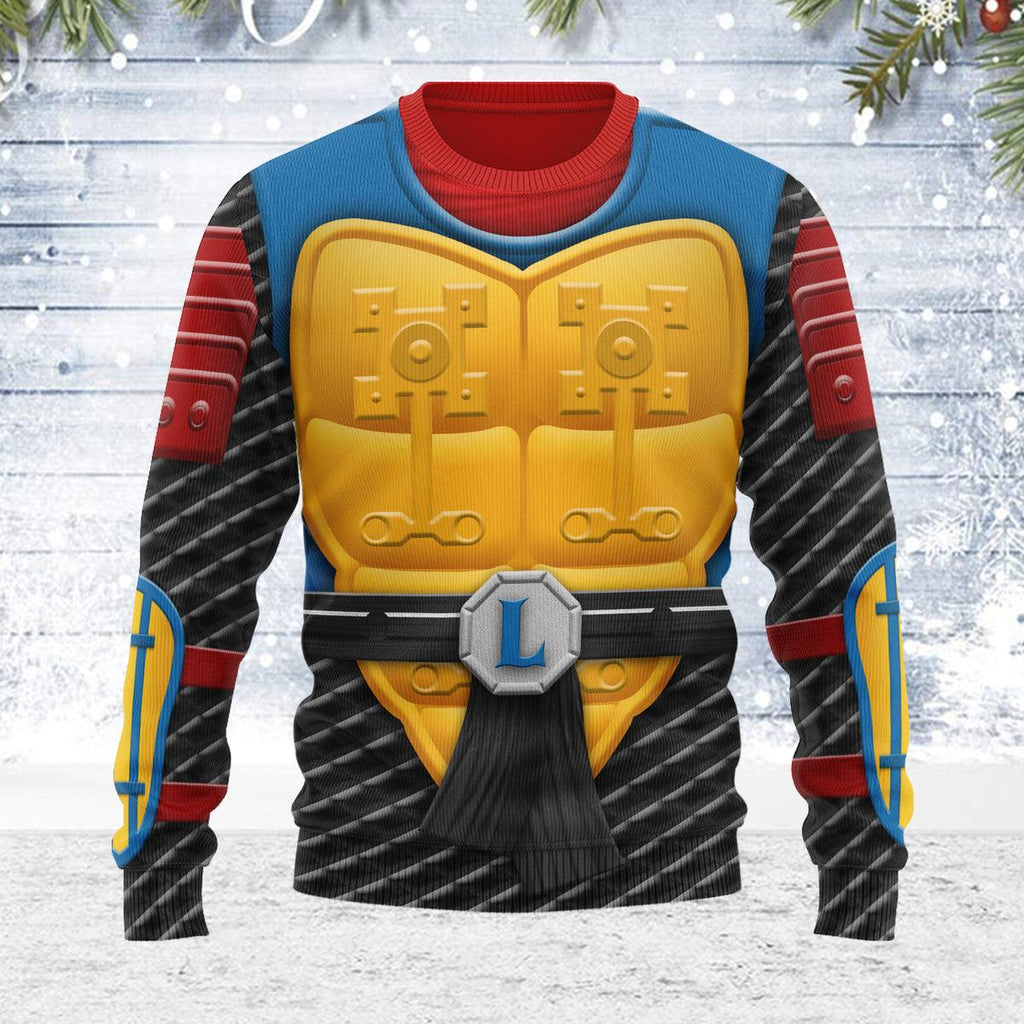 Gearhomie Merry Christmas Ultimates! Sewer Samurai Leonardo Unisex Wool Sweater - Gearhomie.com