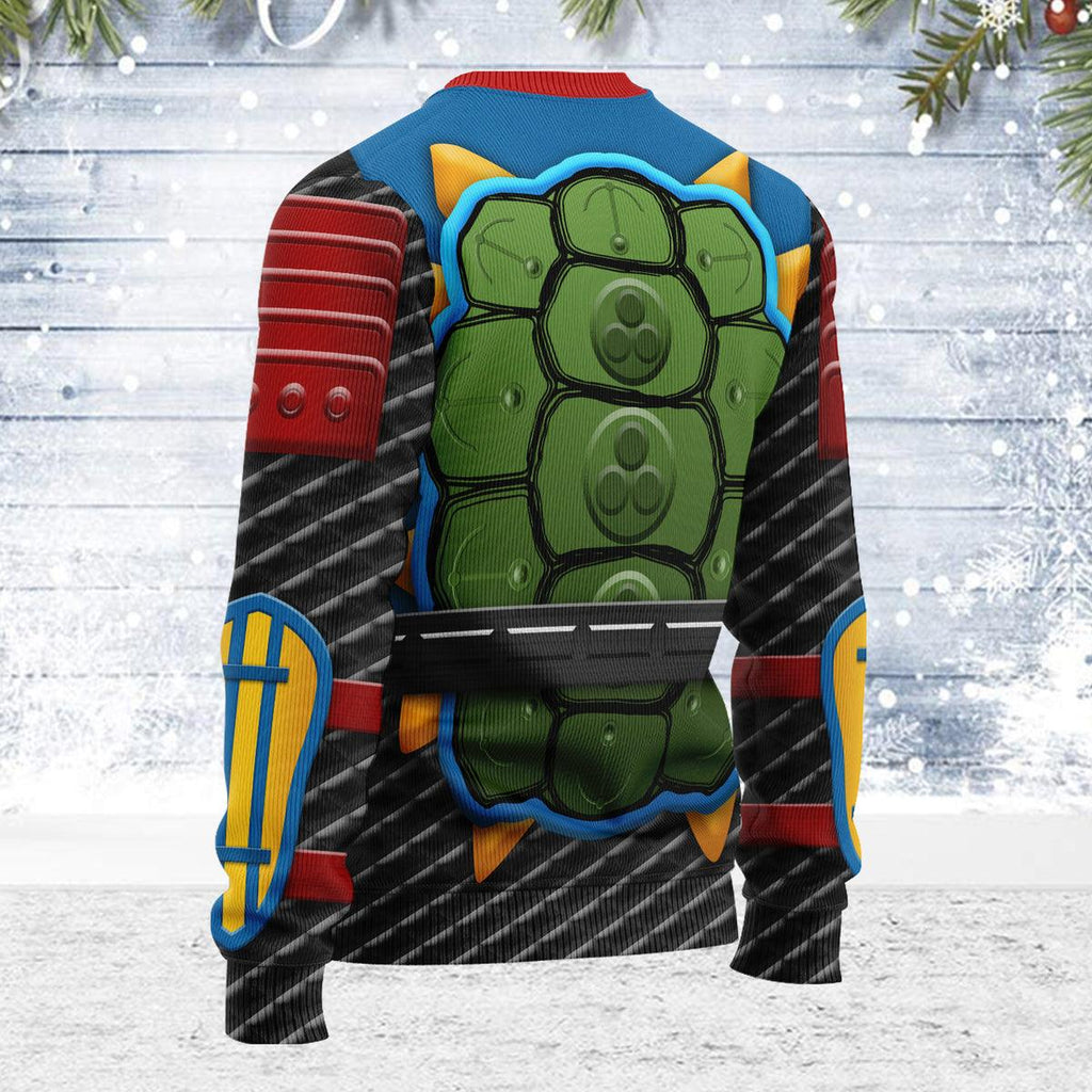Gearhomie Merry Christmas Ultimates! Sewer Samurai Leonardo Unisex Wool Sweater - Gearhomie.com