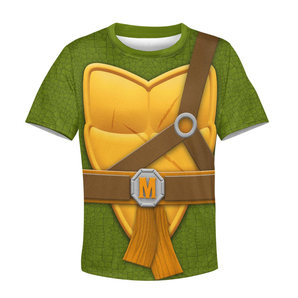 Gearhomie Michelangelo Costume Cosplay Kid Hoodie Sweatshirt T-Shirt - Gearhomie.com