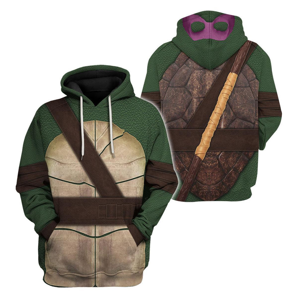 Gearhomie Ninja Turtles Donatello Costume Hoodie Sweatshirt T-Shirt ZipHoodie Sweatpants - Gearhomie.com