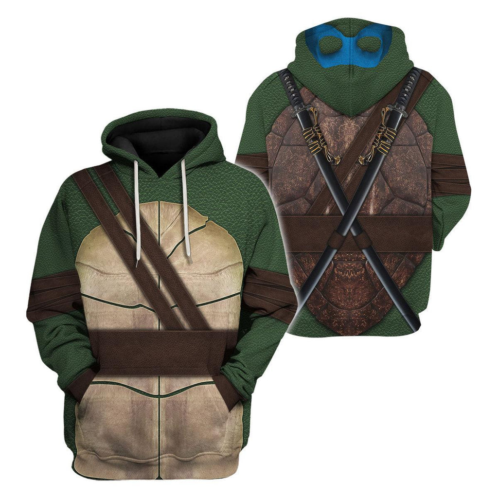 Gearhomie Ninja Turtles Leonardo Costume Hoodie Sweatshirt T-Shirt ZipHoodie Sweatpants - Gearhomie.com