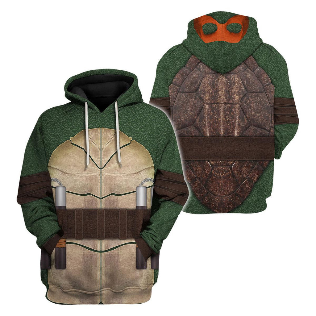 Gearhomie Ninja Turtles Michelangelo Costume Hoodie Sweatshirt T-Shirt ZipHoodie Sweatpants - Gearhomie.com