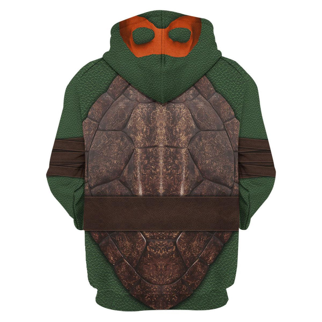 Gearhomie Ninja Turtles Michelangelo Costume Hoodie Sweatshirt T-Shirt ZipHoodie Sweatpants - Gearhomie.com