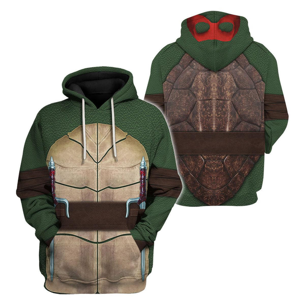 Gearhomie Ninja Turtles Raphael Costume Hoodie Sweatshirt T-Shirt ZipHoodie Sweatpants - Gearhomie.com